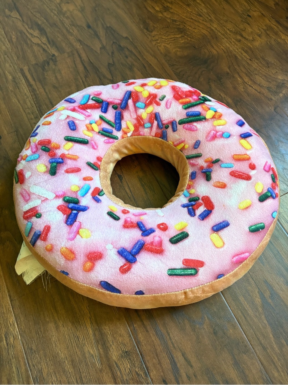 Kids 12 inch Pink Donut Neck Pillow with Sprinkles